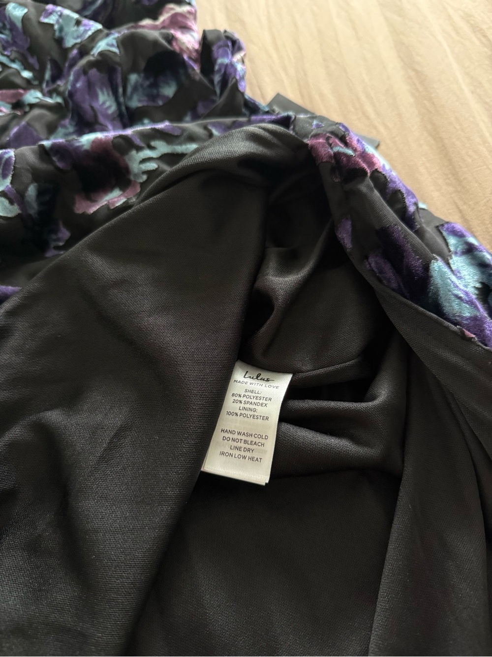 NEW Lulu's Black Floral Maxi Dress Size M - Picture 7 of 8